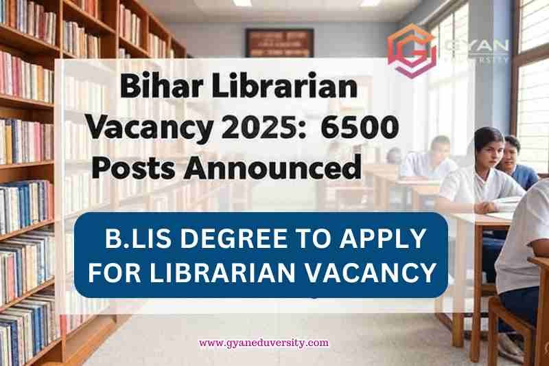 B.LIS DEGREE TO APPLY FOR LIBRARIAN VACANCY