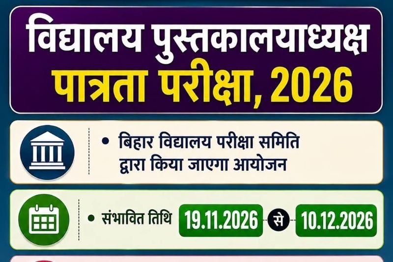 Bihar Librarian Exam Date 2026 Out: Apply from 1 October to 21 October, Check Eligibility & Apply Process