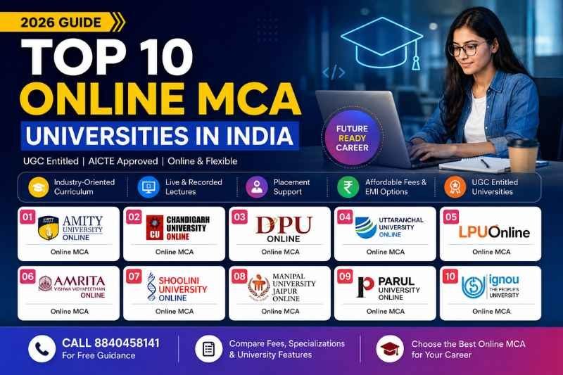 Top 10 UGC-Entitled Online MCA Universities in India 2026